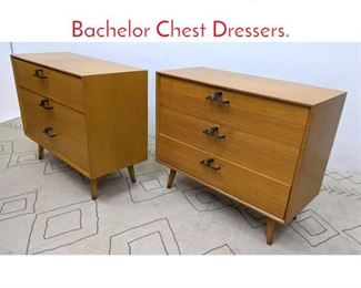 Lot 448 Pair Mid Century Modern Bachelor Chest Dressers. 