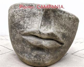 Lot 467 Fornasetti Style Cast Stone Planter. CAMPANIA. 