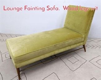 Lot 516 PAUL McCOBB Chaise Lounge Fainting Sofa. Wood legs wit