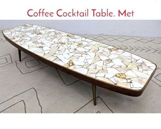 Lot 540 Mid Century Modern Tile Top Coffee Cocktail Table. Met