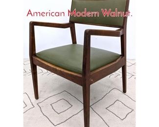 Lot 552 JENS RISOM Arm Chair. American Modern Walnut.