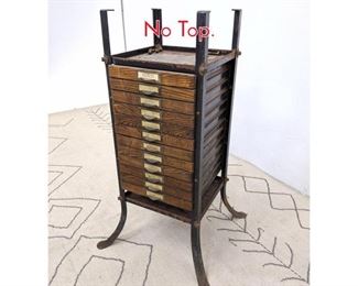 Lot 556 Industrial Printer Table Stand. No Top. 