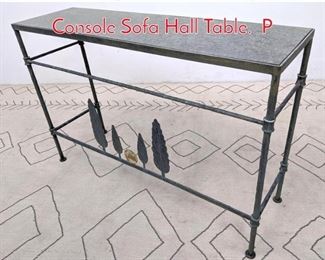 Lot 559 Diego Giacometti Style Iron Console Sofa Hall Table. P