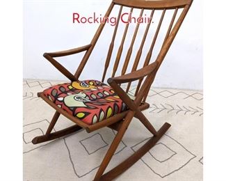 Lot 612 Modernist Style Rocker Rocking Chair. 