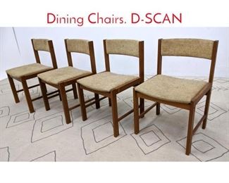 Lot 620 Set 4 Danish Modern Teak Dining Chairs. DSCAN