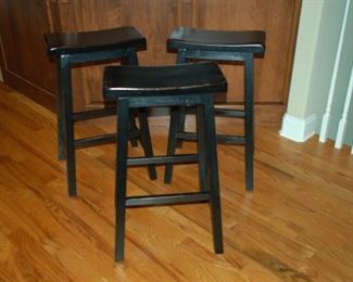 Open seat bar stools (3)	Coaster, 29" H
