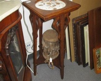 Art Nouveau Stand w/ Tile Insert