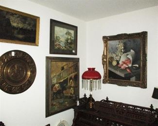 Assortment of wall art