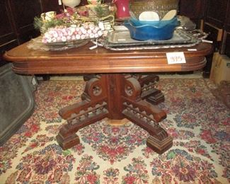 Eastlake / Gothic Walnut Dining Table