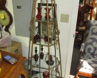 Hollywood Regency Mid Century Etagere