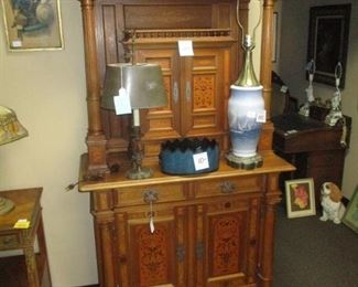 Continental Cabinet with Beautiful Marquetry
