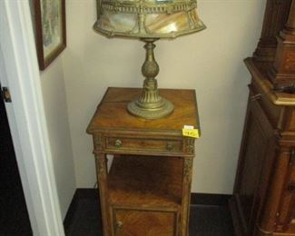 French Style Nightstand w/ Ormolu by Berkey & Gay 