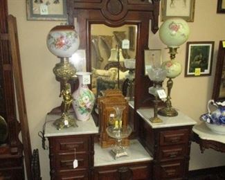 Possibly Brooks 2 Pc Walnut Renaissance Revival Bedroom Set