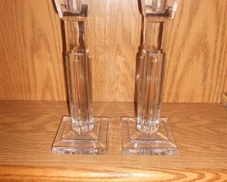 Heavy Crystal Candlesticks