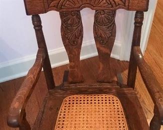 1900’s Child’s Oak Rocking Chair