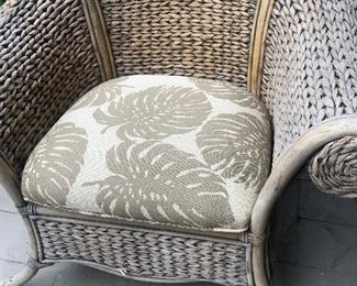 1 of 2 patio chairs (newly upholstered)