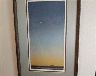 Autumn Axis by David Rothermel signed framed and matted 34 in by 22 in