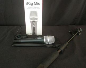 iRig mic smartphone tablet mic an expandable selfie stick