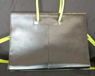 Italian Vera Pelle leather briefcase Daniela Moda