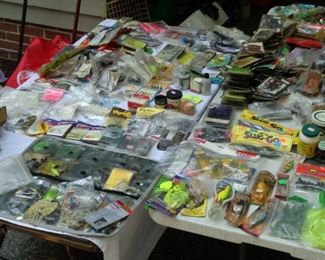 Lots of Fishing Lures, Tackle, Artificial Bait