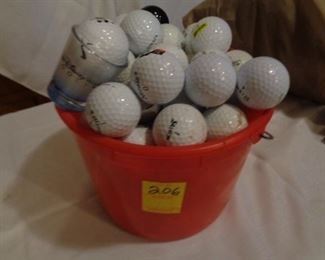 Lot of practice balls