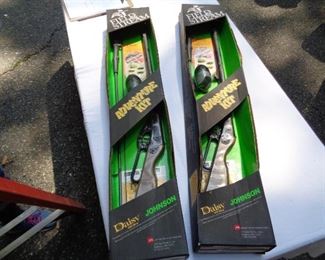 fishing pole and BB gun set