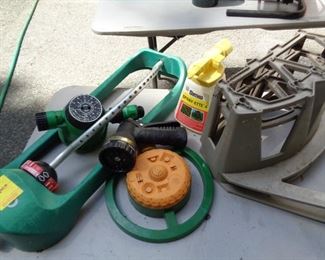 lot of water sprinklers