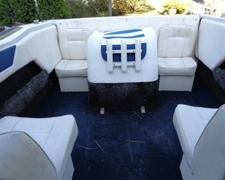 interior of 19' Renken, shows wear