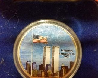 2001 911 Painted Silver Eagle  "In Memory September 11, 2001"