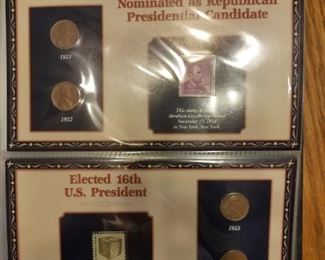 Page in 100 Years of Lincoln Stamps and Cents Book