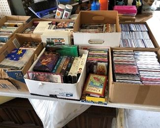 CD'S, DVD'S, VCR TAPES