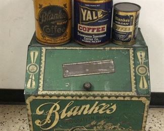 Advertising Coffee Tins, Blanke, Yale
