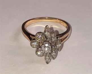 10K Gold & Diamond Ring