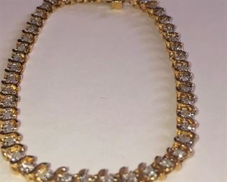 14K Gold Diamond Tennis Bracelet 