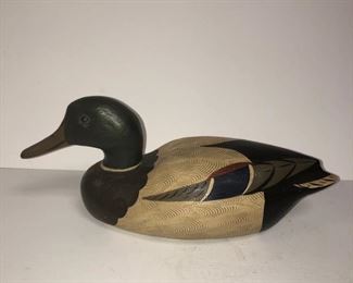 Mallard Drake  Duck Decoy By Charlie Moore