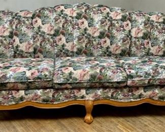 HALF OFF!  $100.00 NOW, WAS $200.00...........Like New Floral Sofa 35" x 66" (T047)