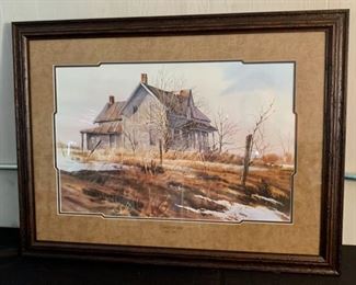 CLEARANCE !  $25.00 NOW, WAS $100.00...........James Killen, "Yesteryears" 127/306, 33 1/2" x 25 1/2" (T025)