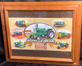 CLEARANCE !  $10.00  NOW, WAS $40.00..........Oliver Legends, American Memory Prints, Ed Schaefer Collection 17" x 14" (T006) 