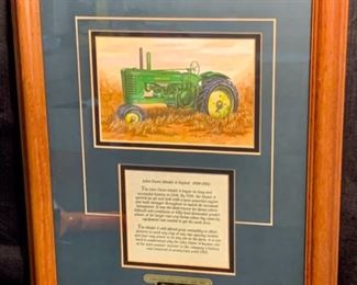 CLEARANCE !   $10.00 NOW, WAS $40.00...........John Deere Model A Styled 1939 - 1952, American Memory Prints, Ed Schaefer Collection 16" x 13" (T004)