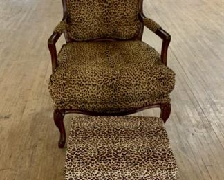 $60.00............Cheetah Style Chair and Ottoman , very comfortable (M016)