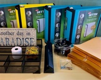 HALF OFF !  $8.00 NOW, WAS $16.00..............Office Supplies, Large Binders and more  (T131) 