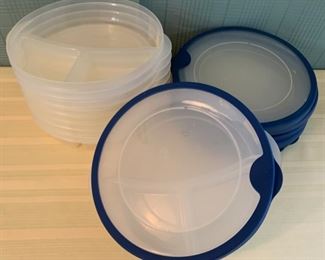$12.00.............Plastic Divided Dishes with Lids, gently used (T121)