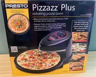 HALF OFF !  $15.00 NOW, WAS $30.00.............Pizzazz Plus Rotating Pizza Oven by Presto (T092)