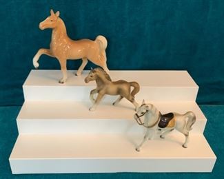 REDUCED!  $18.75 NOW, WAS $25.00..........3 Horse Figurines (M154)