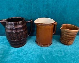 CLEARANCE  !  $5.00 NOW, WAS $20.00............3 Vintage Pitchers 1 chip (M126)