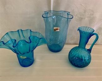 HALF OFF !  $10.00 NOW, WAS $20.00.........Glassware including Bischoff Glass  9" tall (M224)