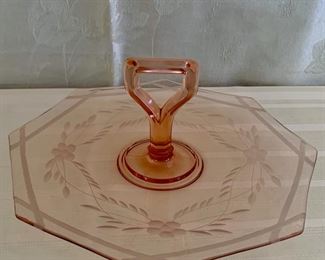 CLEARANCE  !  $4.00 NOW, WAS $16.00.........Pink Depression Glass (M207)