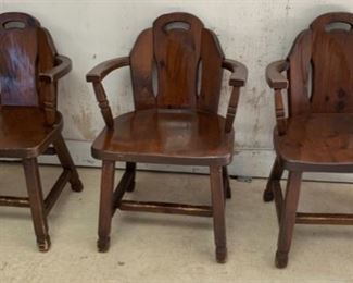 HALF OFF!  $22.50 NOW, WAS  $45.00..........3 Solid Chairs (T244)