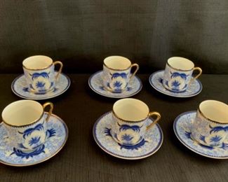 CLEARANCE  !  $6.00 NOW, WAS $20.00.............Demitasse Cups and Saucers Arabia  Made in Finland (M217)