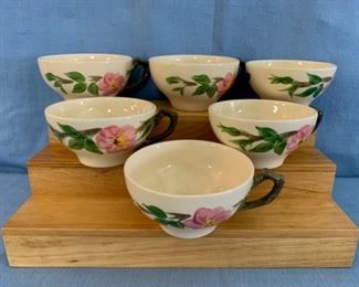 CLEARANCE  !  $3.00 NOW, WAS $10.00..........Set of 6 Desert Rose Cups  (M186)